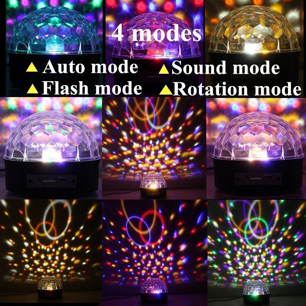 9 Color LED DJ Disco Lights